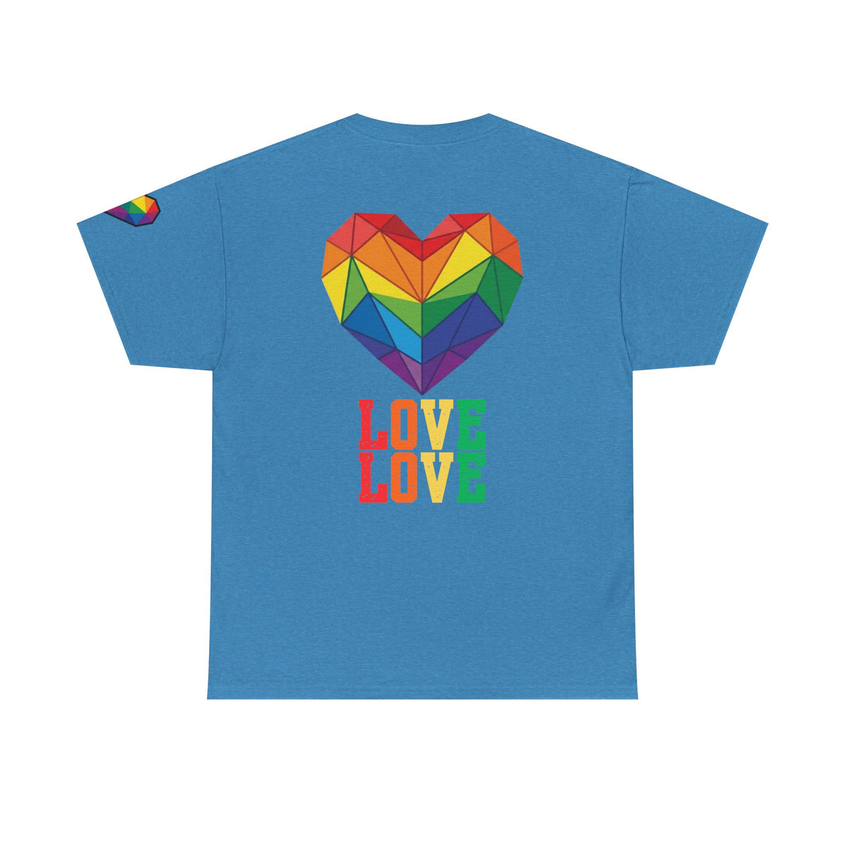 Color: Heather Sapphire | LOVE Premium Graphic Tee