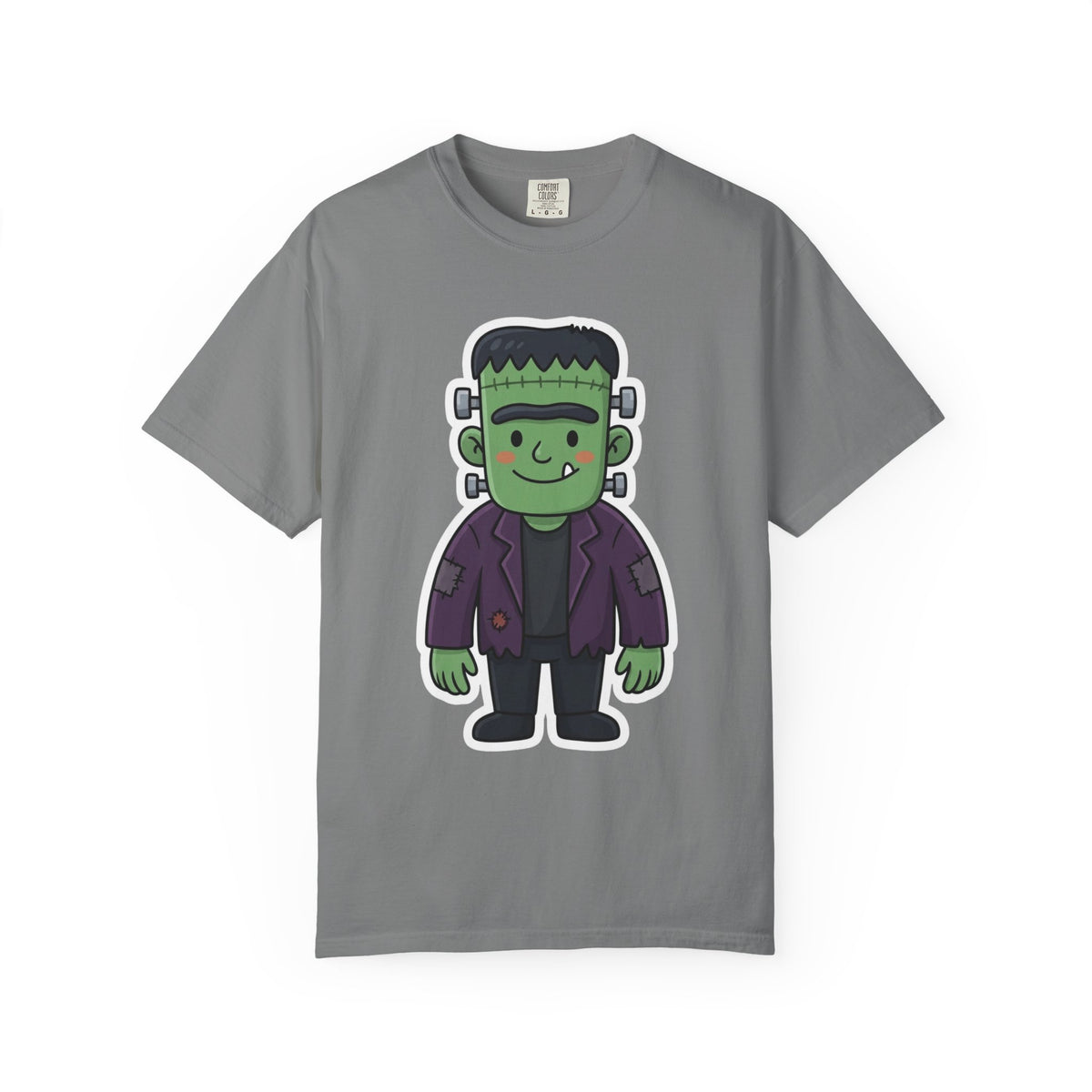 Color: Grey | Frankenstein Unisex Garment-Dyed Tee