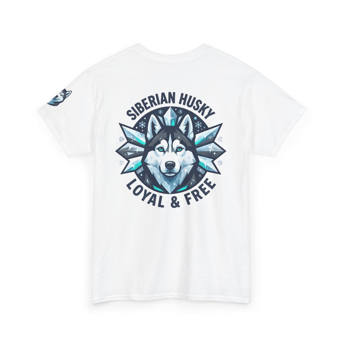 "Siberian Husky Loyal & Free" Premium Graphic Tee