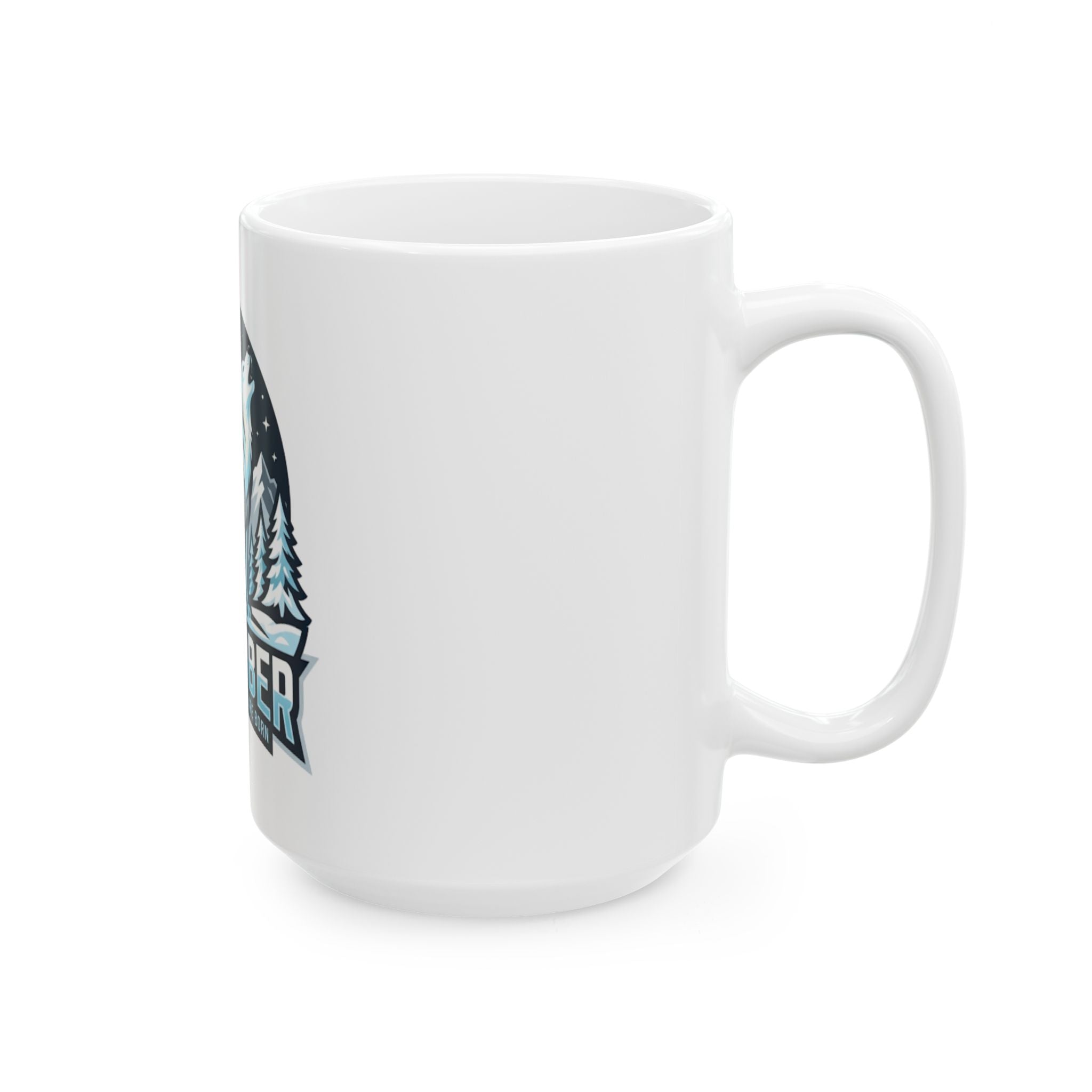 "December Legend" White Ceramic Mug
