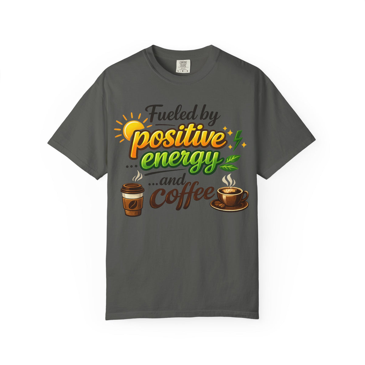 Color: Pepper | The High-Voltage Morning Routine Unisex Garment-Dyed T-shirt