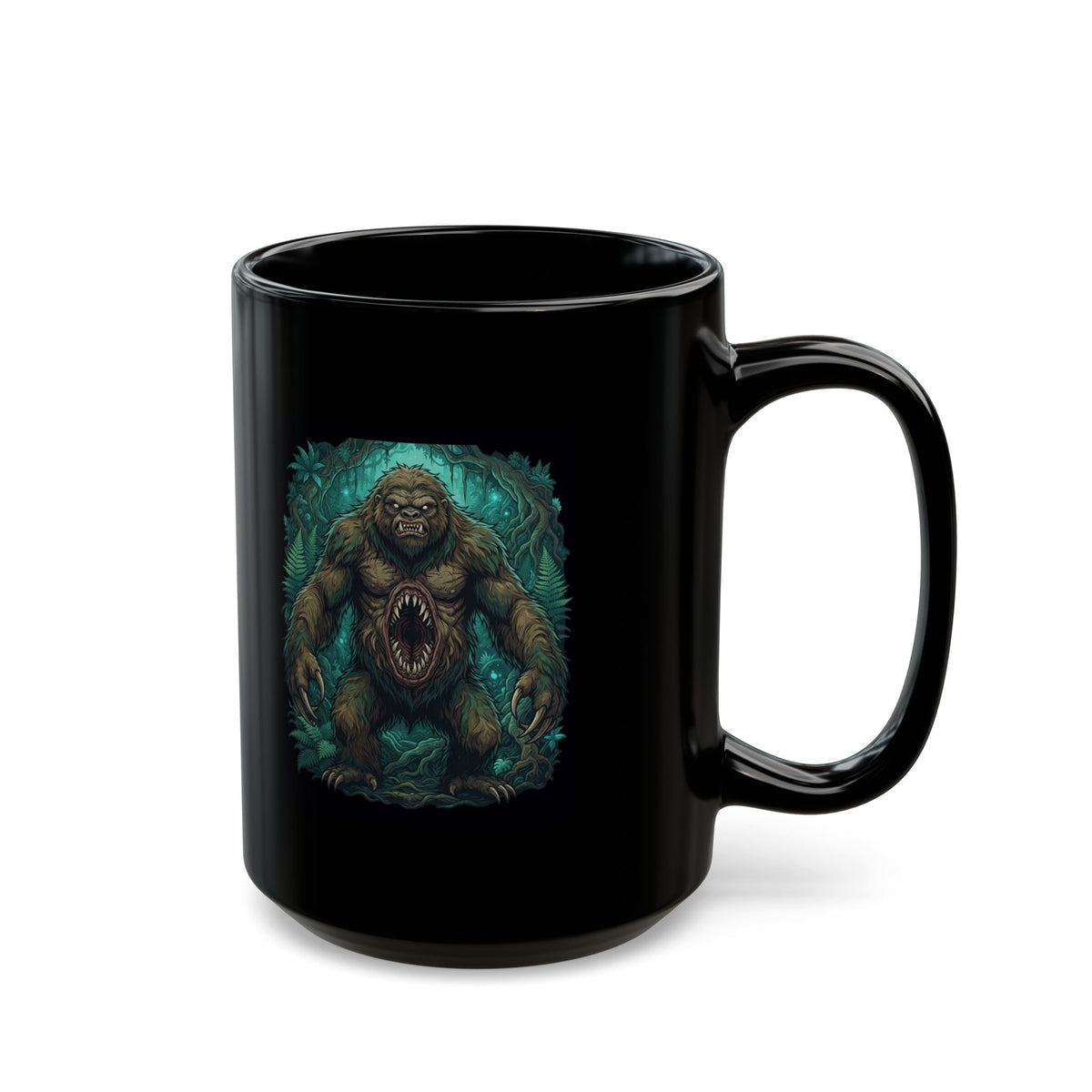 "Mapinguari (Amazon Rainforest)" Black Ceramic Mug