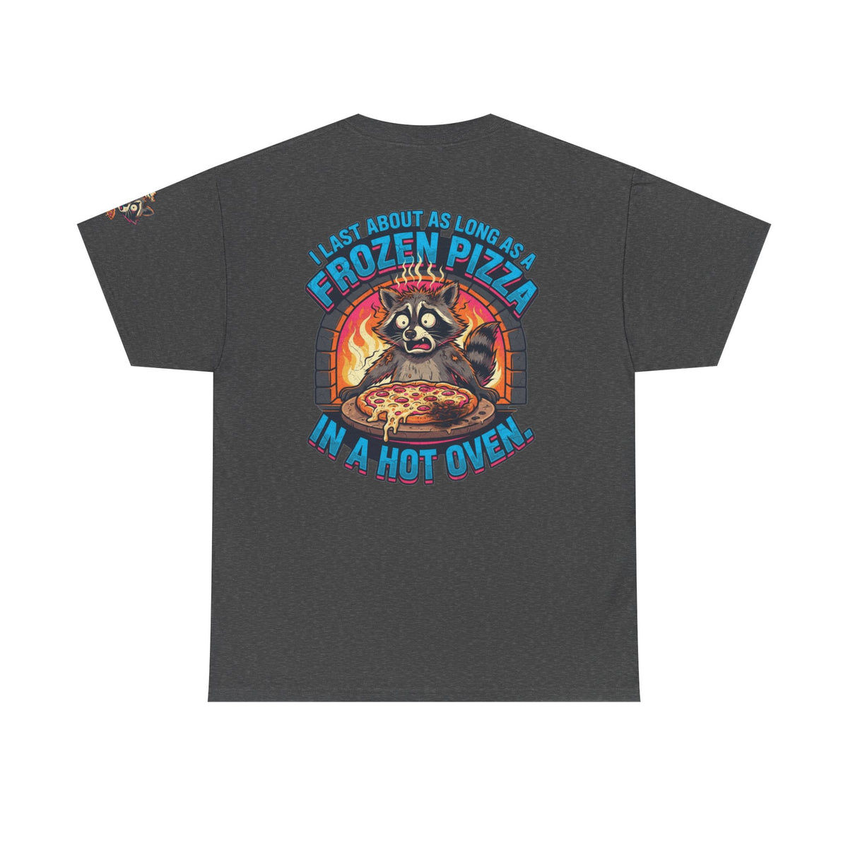 Color: Dark Heather | Frozen Pizza in a Hot Oven Premium Graphic Tee