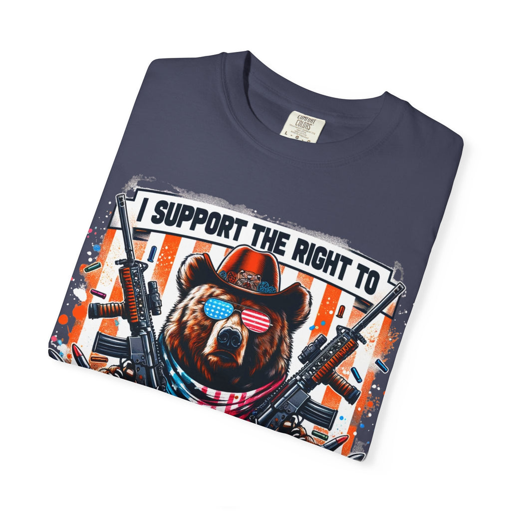 "The Right to Arm Bears" Unisex Garment-Dyed T-shirt