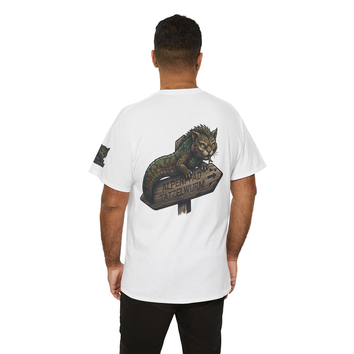 Color: White | Tatzelwurm (Alpine Europe) Premium Graphic Tee