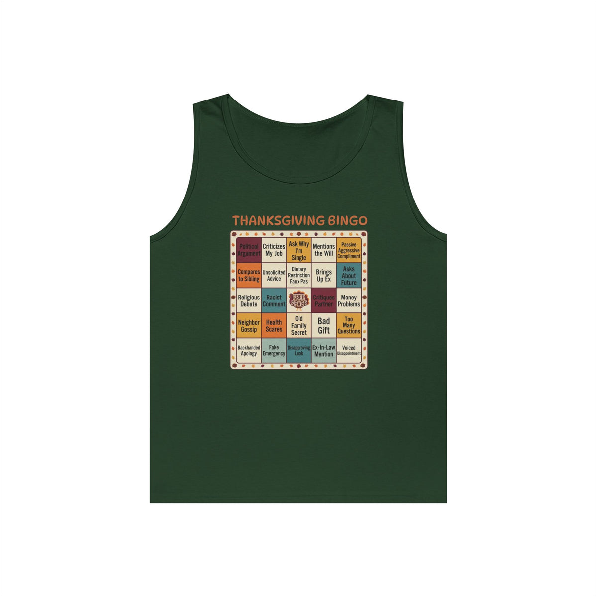 "Thankgiving Bingo" Tank Top