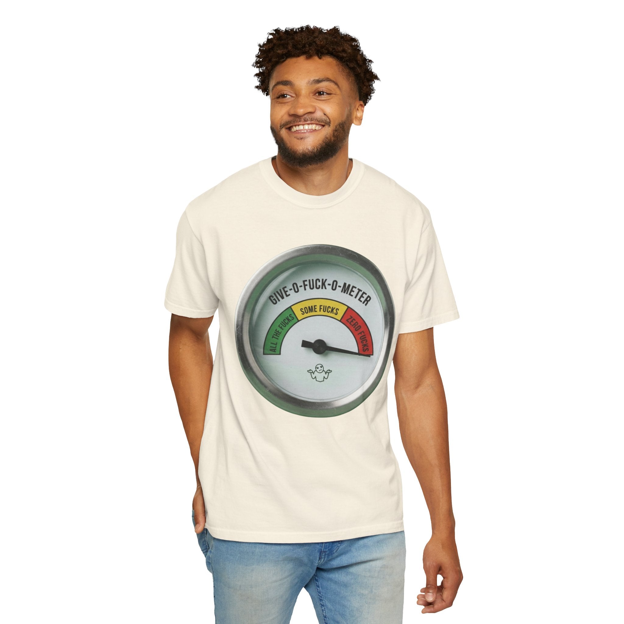 "Fuck-O-Meter" Unisex Garment-Dyed Tee