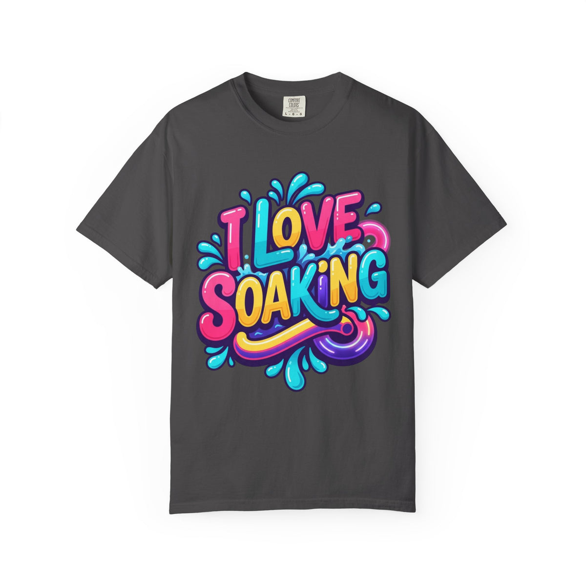 Color: Graphite | I Love Soaking Unisex Garment-Dyed Tee