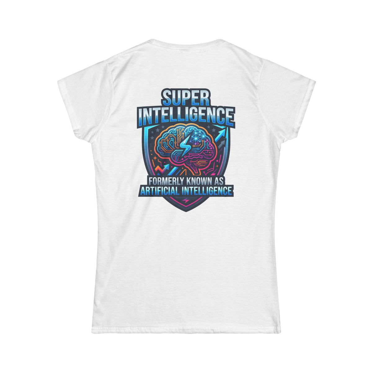 Color: White | Super Intelligence Women's Tee