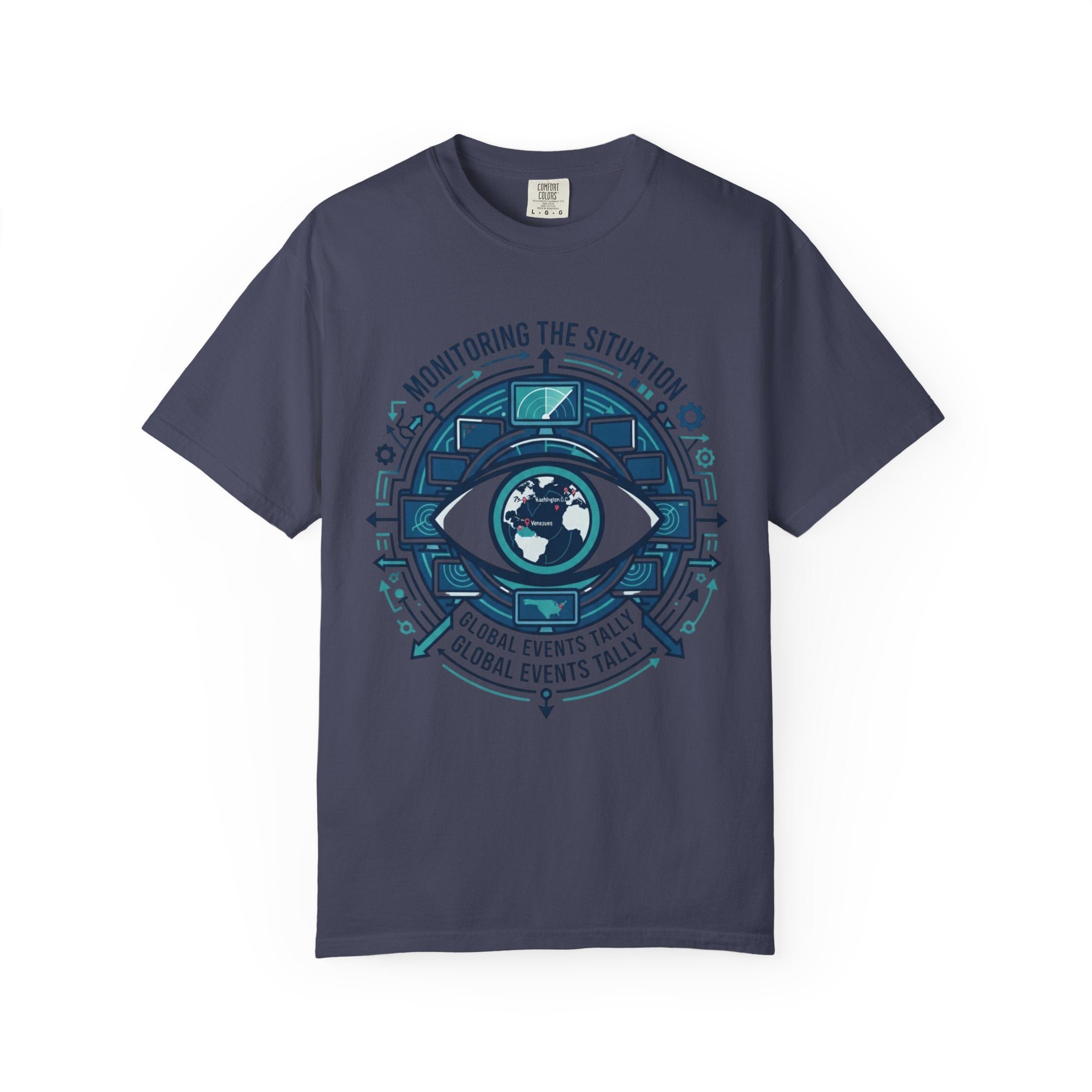 "Monitoring the Situation" Unisex Garment-Dyed Tee