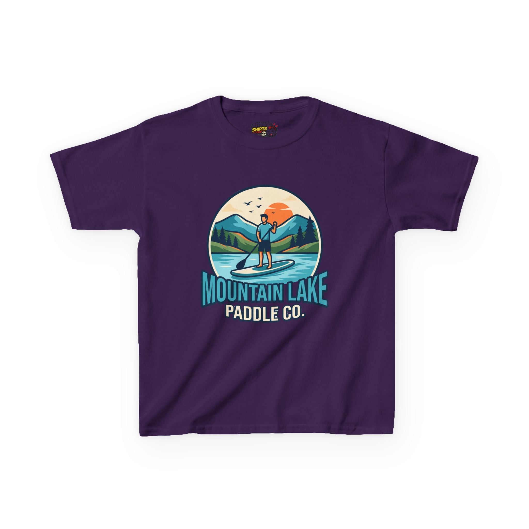 "Mountain Lake Paddle Board" Kids Tee