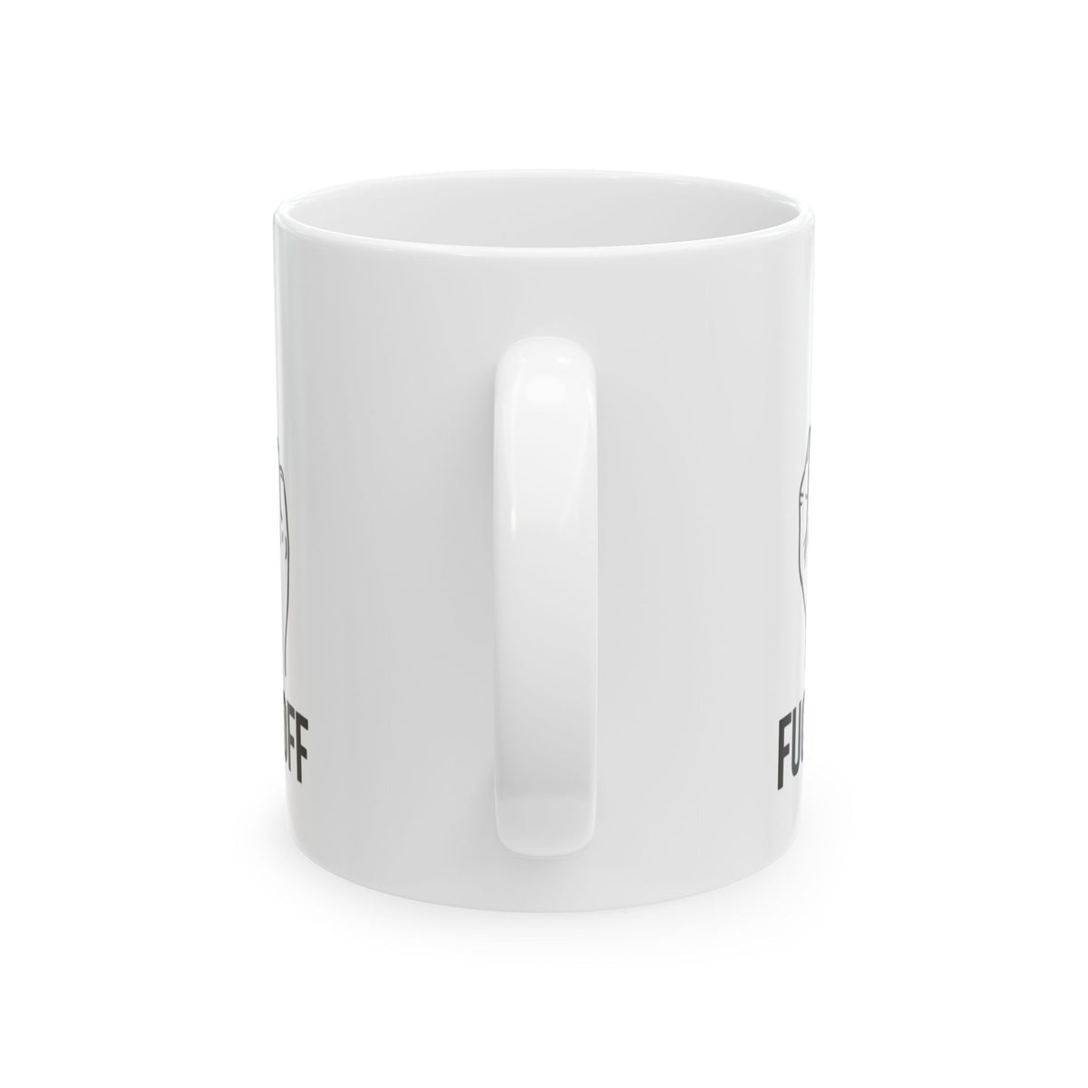 "F@#% OFF" White Ceramic Mug