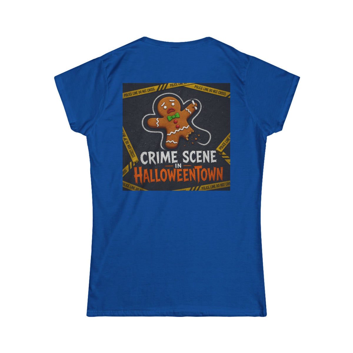 Color: Royal | Crime Scene in Halloweentown Women's Tee