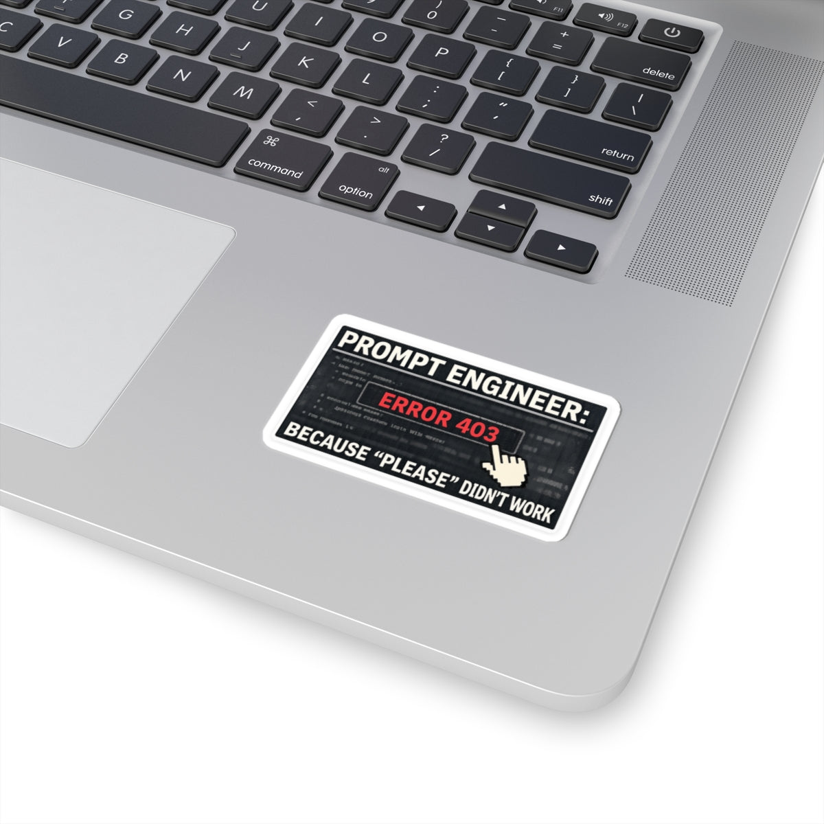 Politeness Failed. Try Fear™ | Kiss-Cut Sticker — AttitudeShirts