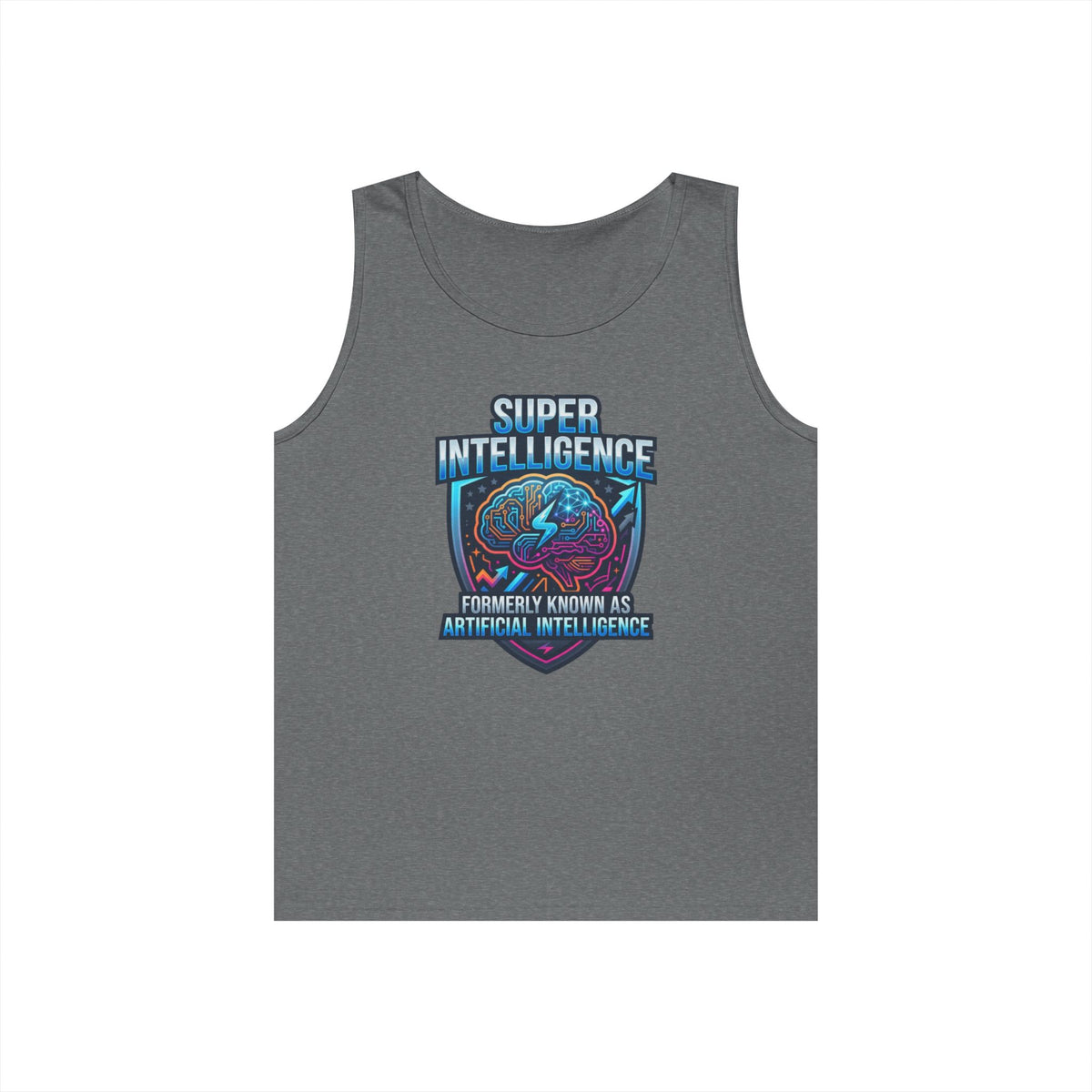 Color: Graphite Heather | Super Intelligence Tank Top