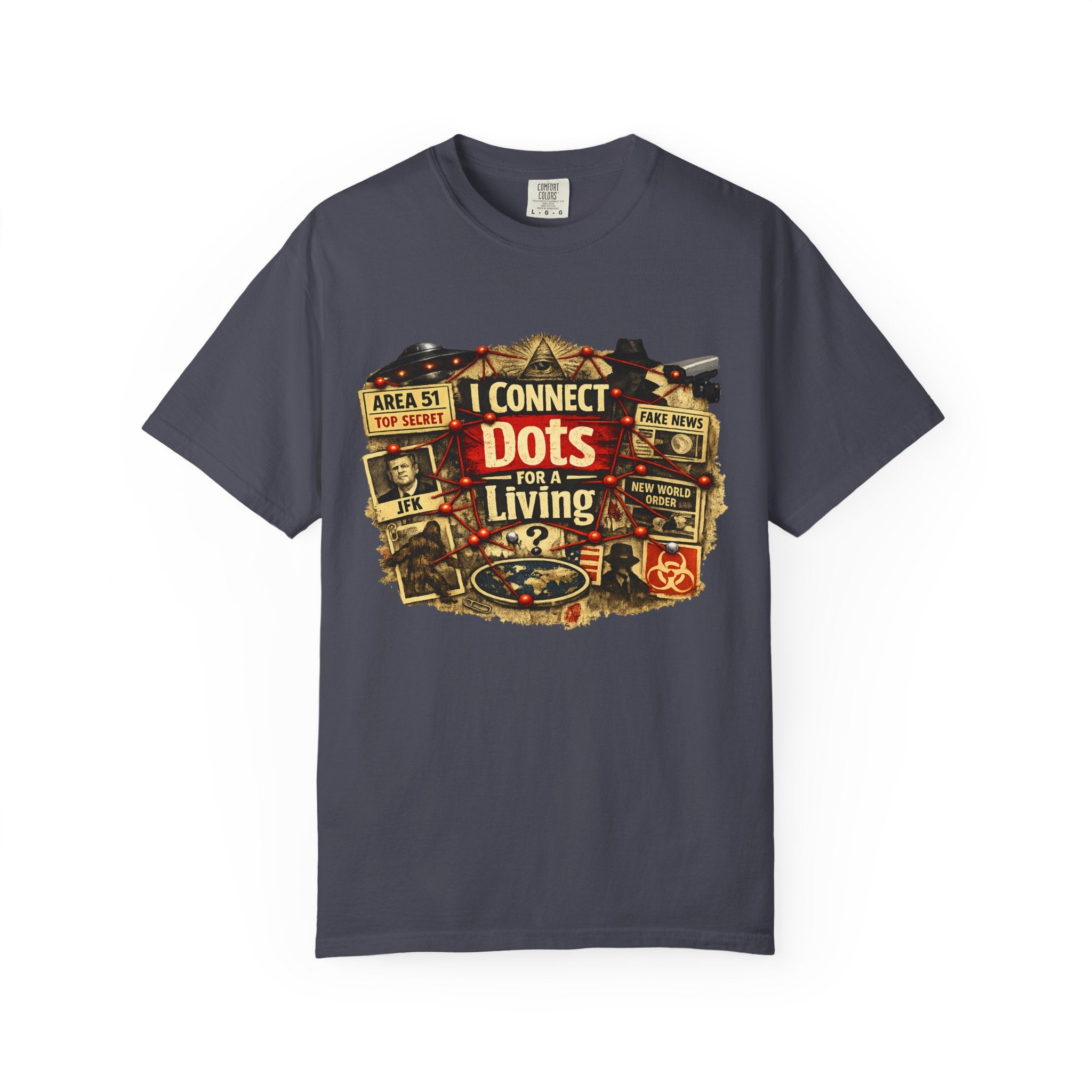 "I Connect Dots For Living" Unisex Garment-Dyed Tee