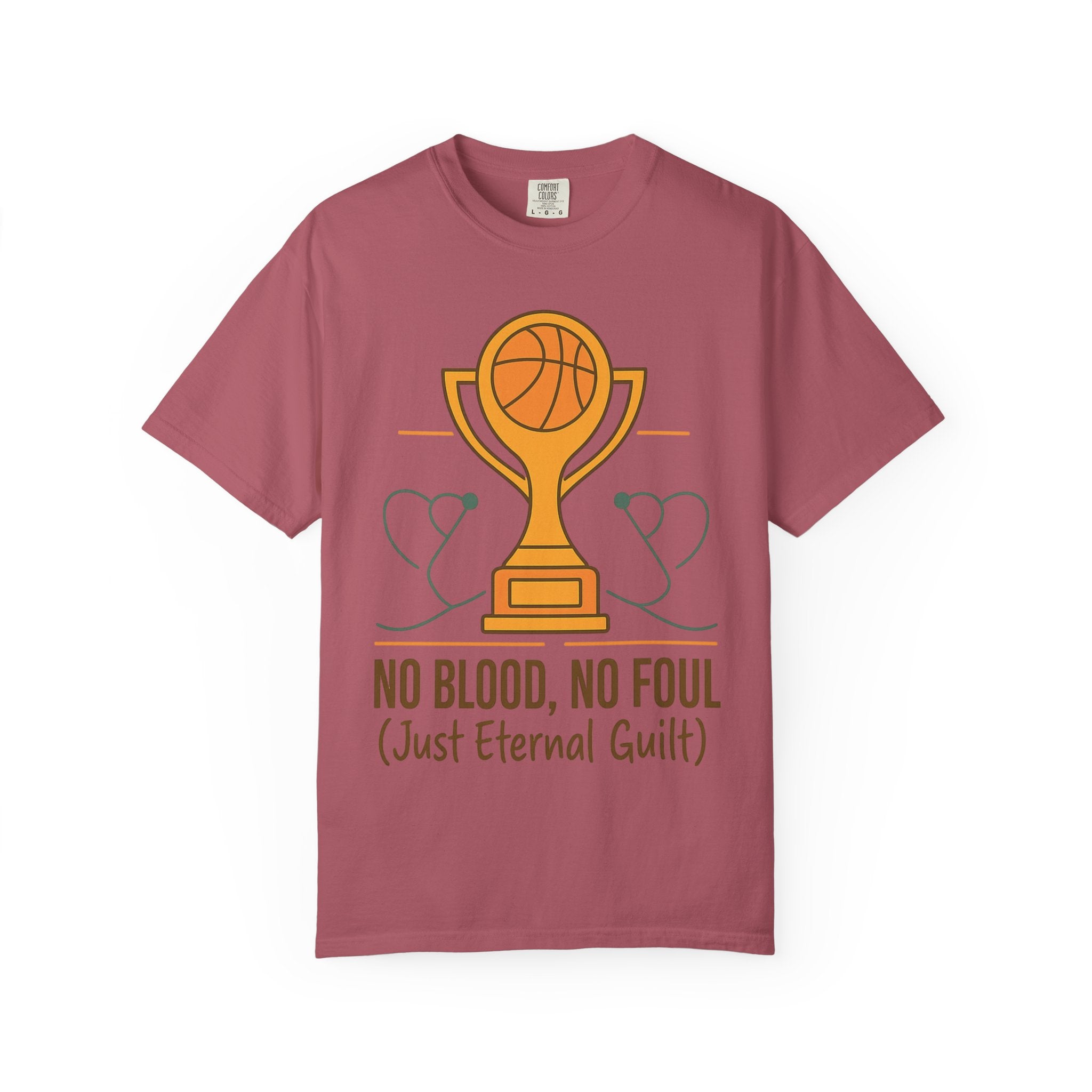 "No Blood, No Foul" Unisex Garment-Dyed T-shirt