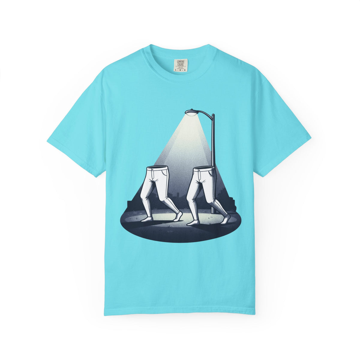 Color: Lagoon Blue | The Fresno Nightcrawlers (California, USA) Unisex Garment-Dyed Tee