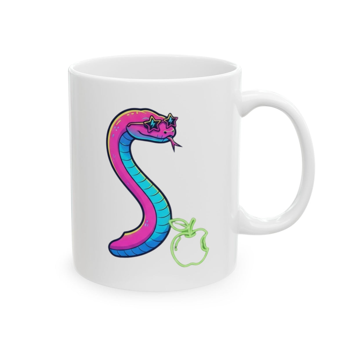 "Good Book Series Naked & Unashamed" White Ceramic Mug — Graphic