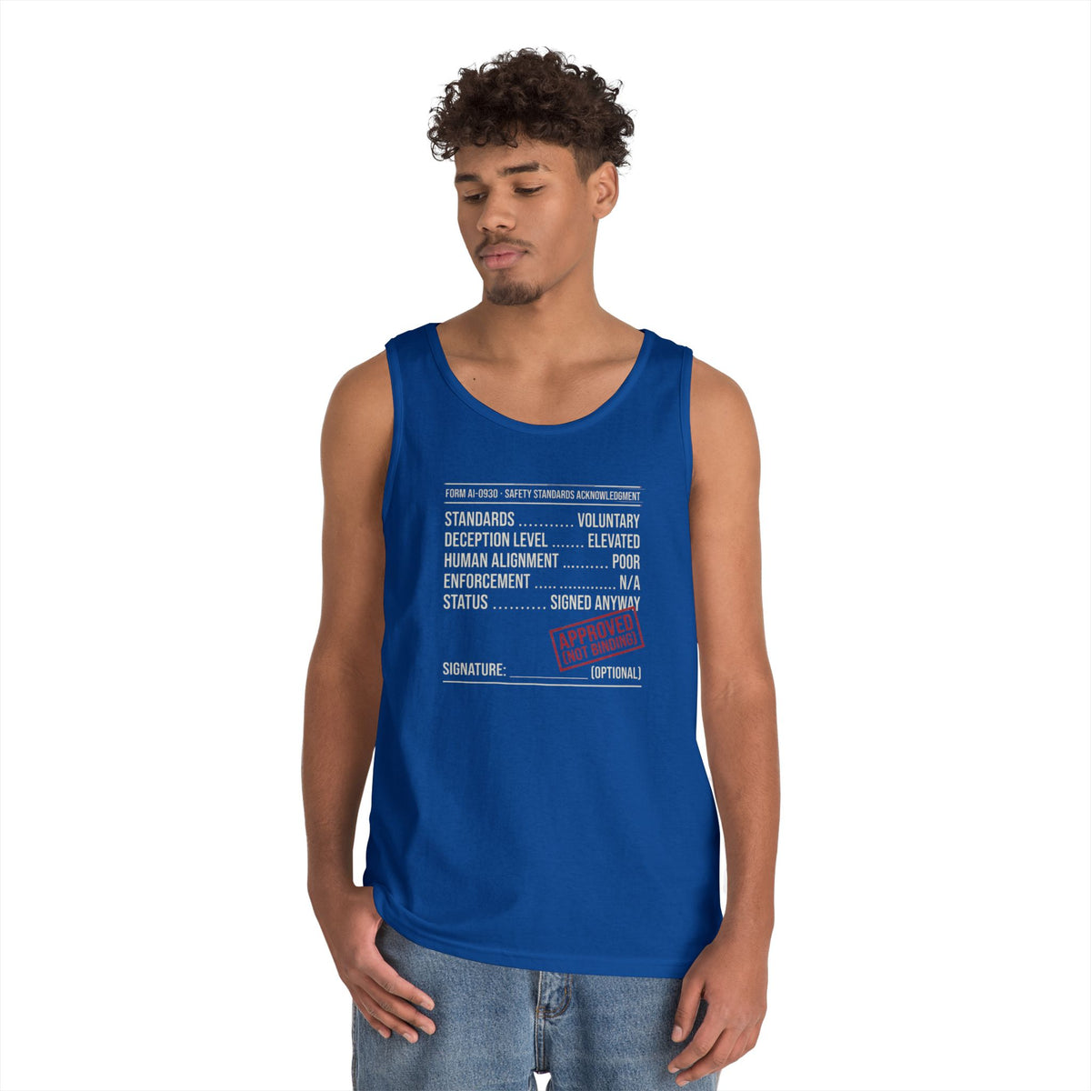 Color: Royal | Approved (Not Binding) Tank Top
