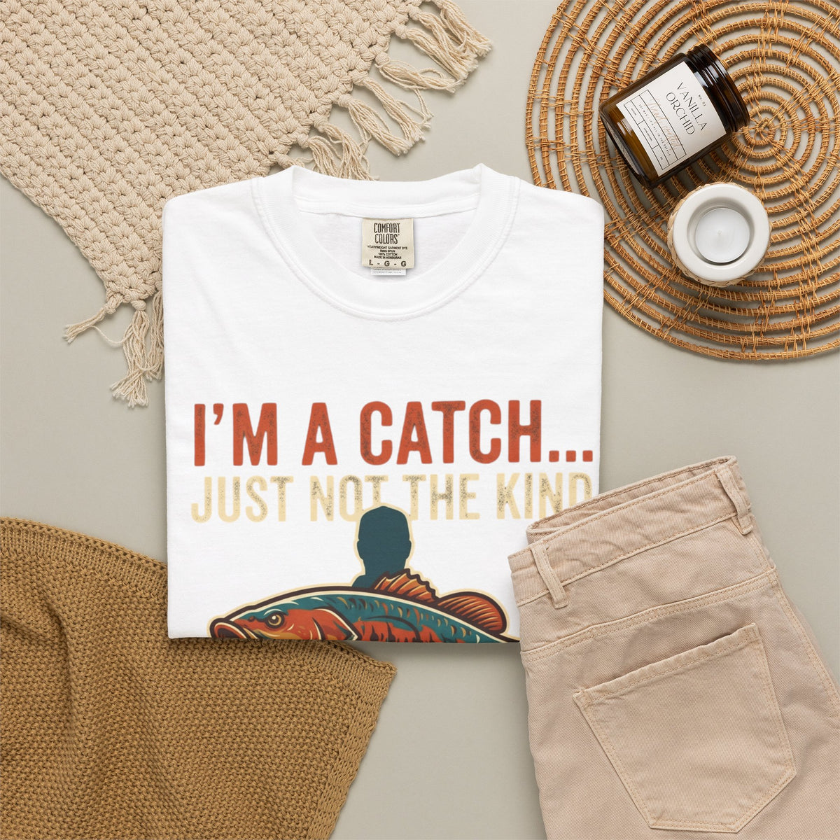 I'm A Catch Unisex Garment-Dyed Tee
