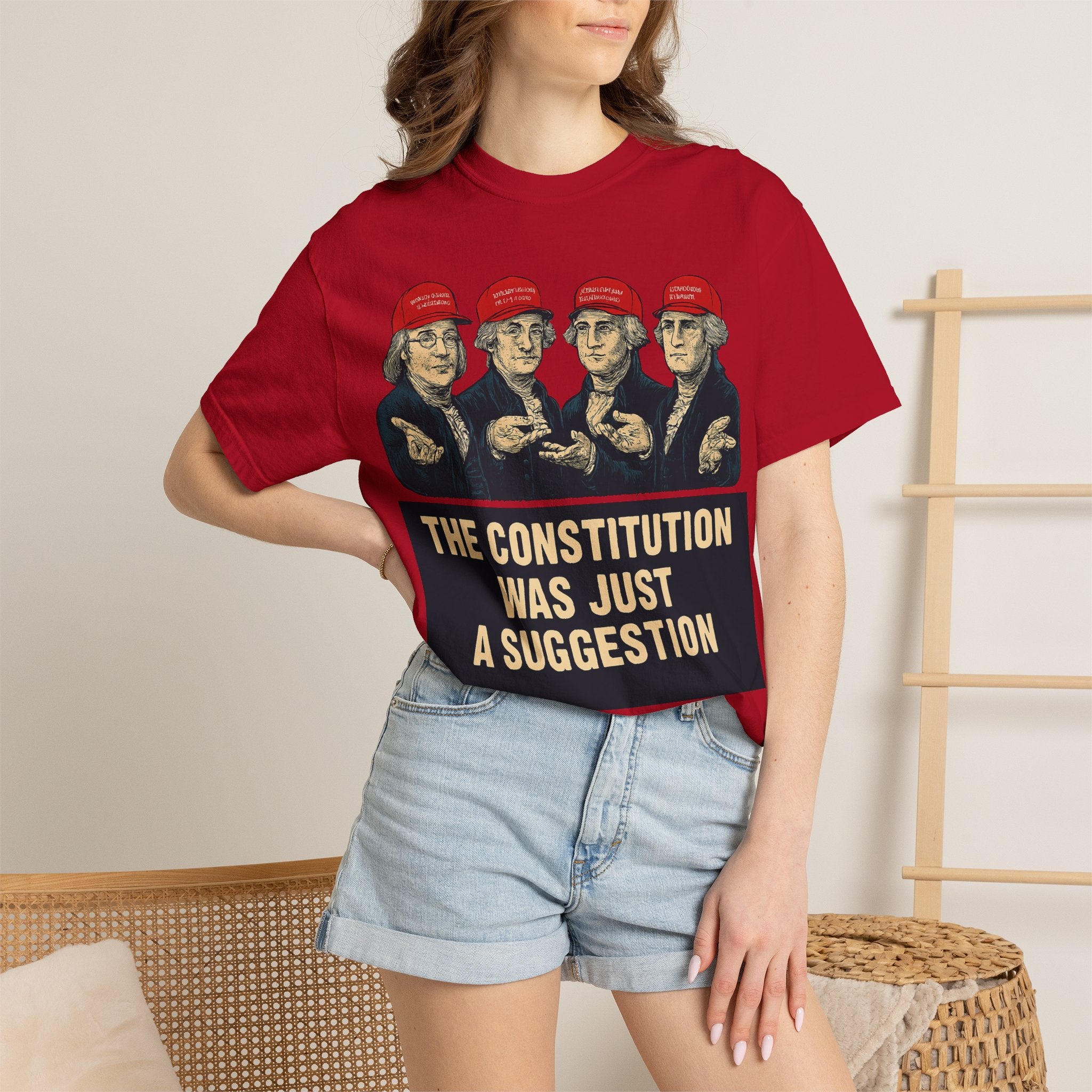 "The Constitution Was Just a Suggestion" Unisex Garment-Dyed T-shirt