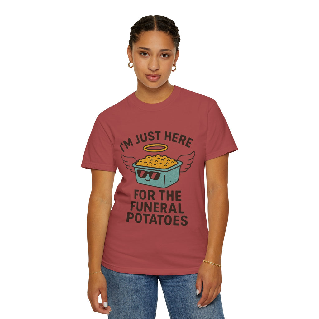 "Funeral Potatoes" Unisex Garment-Dyed T-shirt