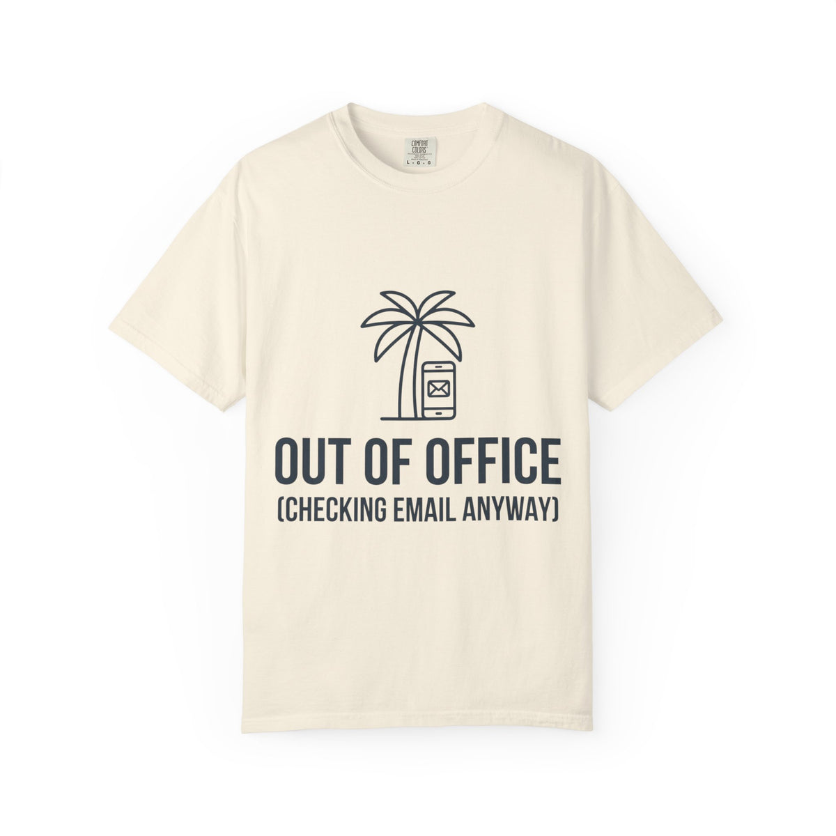 Color: Ivory | Out of Office Unisex Garment-Dyed Tee