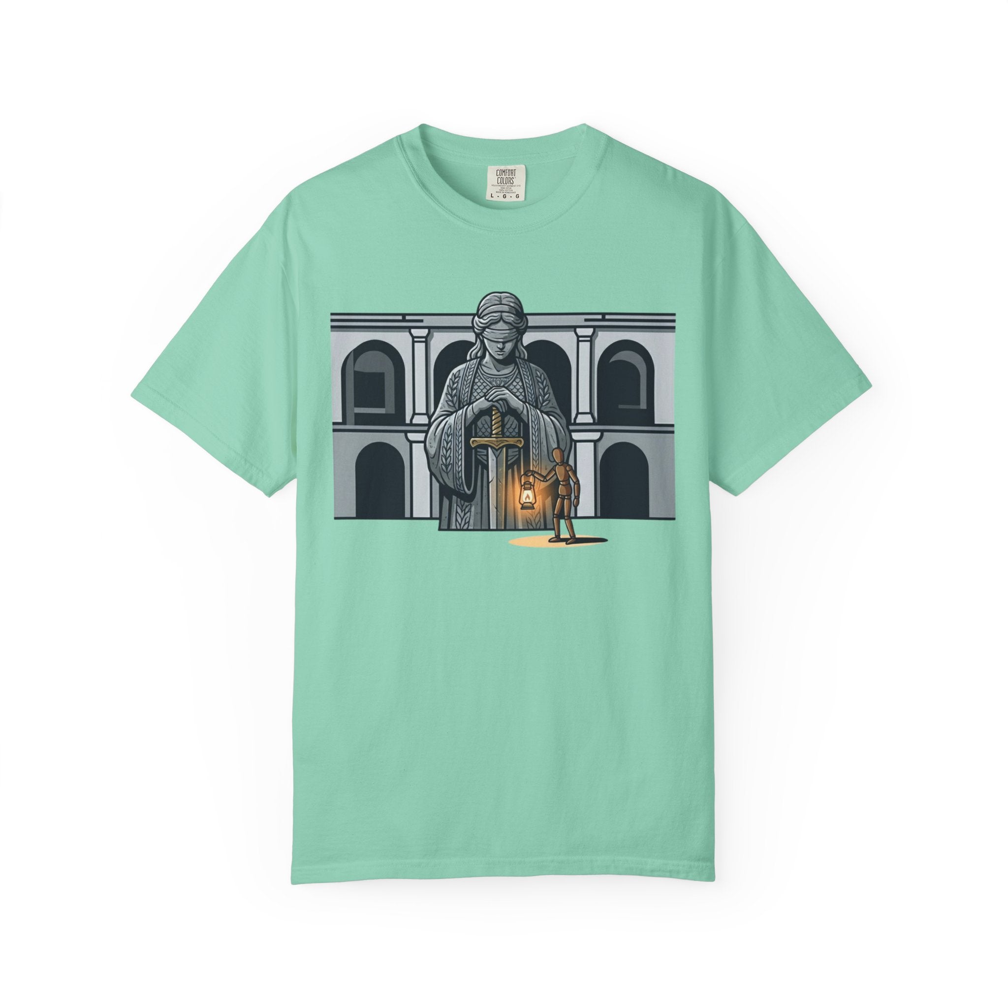 "Blind Justice" Unisex Garment-Dyed Tee