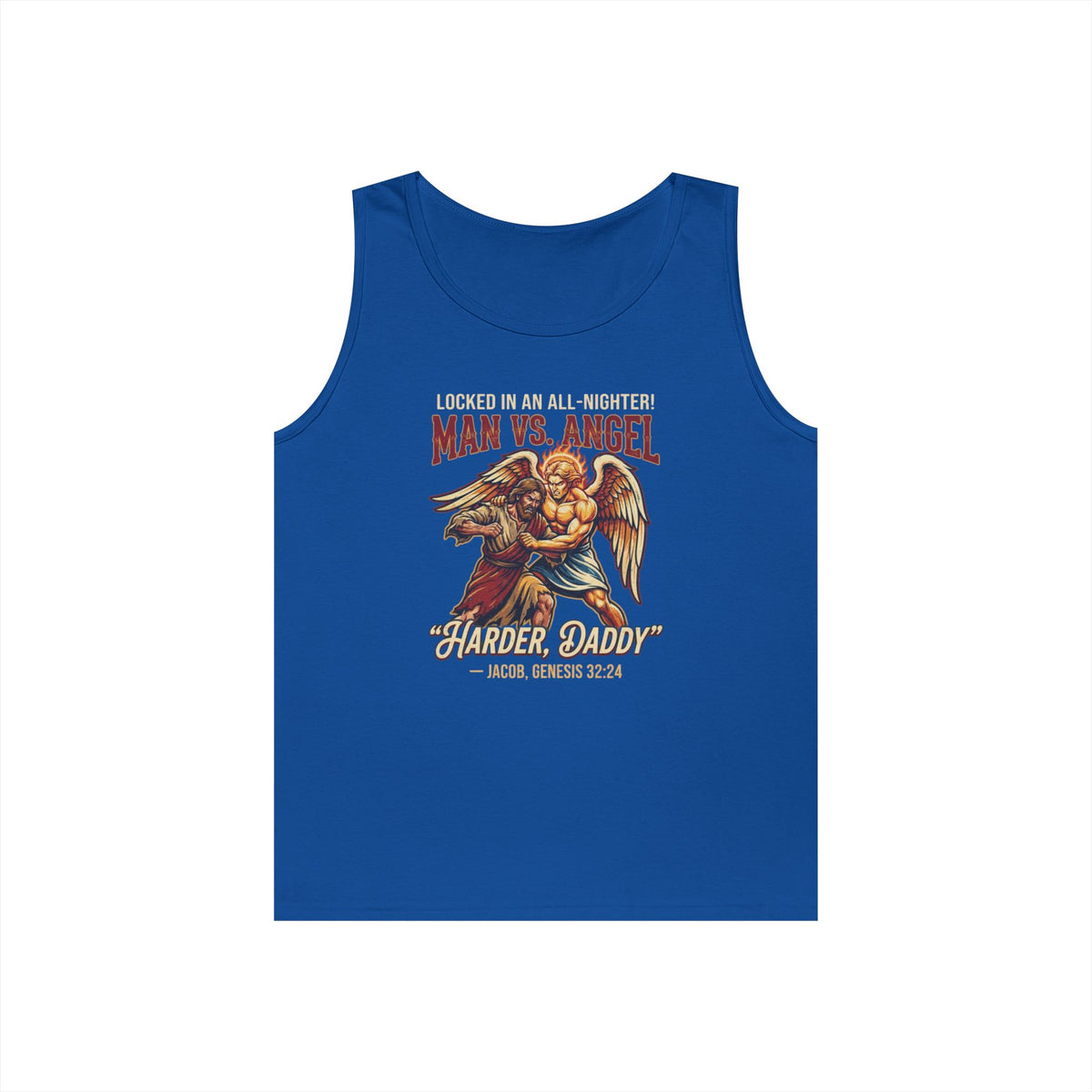 "Good Book Series Man vs Angel" Tank Top