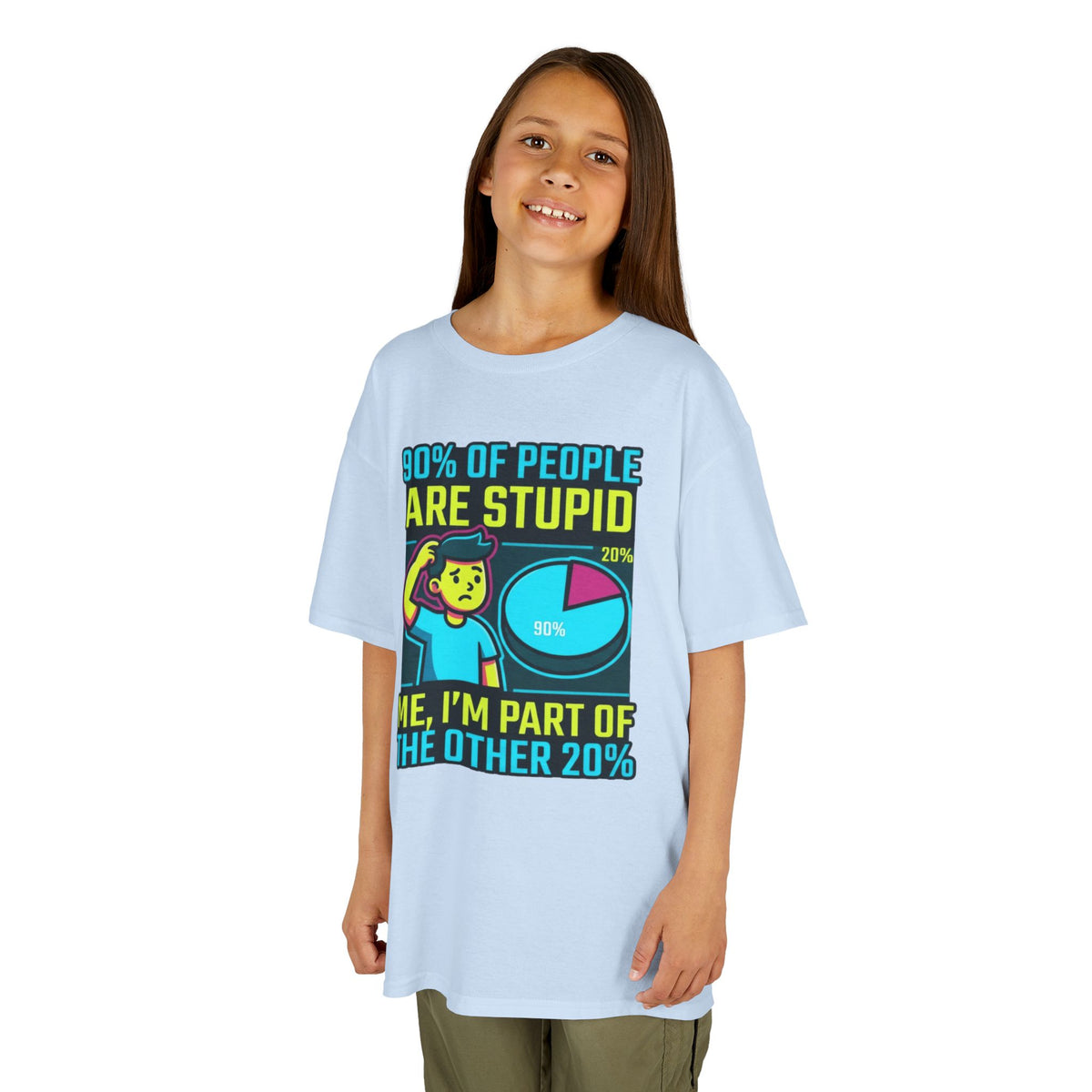 "90% Of People Are Stupid" Kids Tee