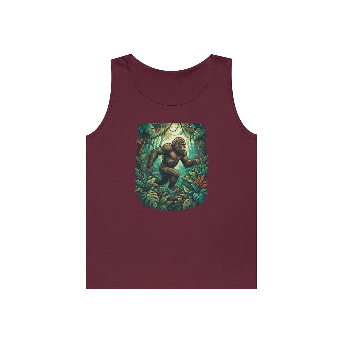 Color: Maroon | The Bukit Timah Monkey Man (Singapore) Tank Top