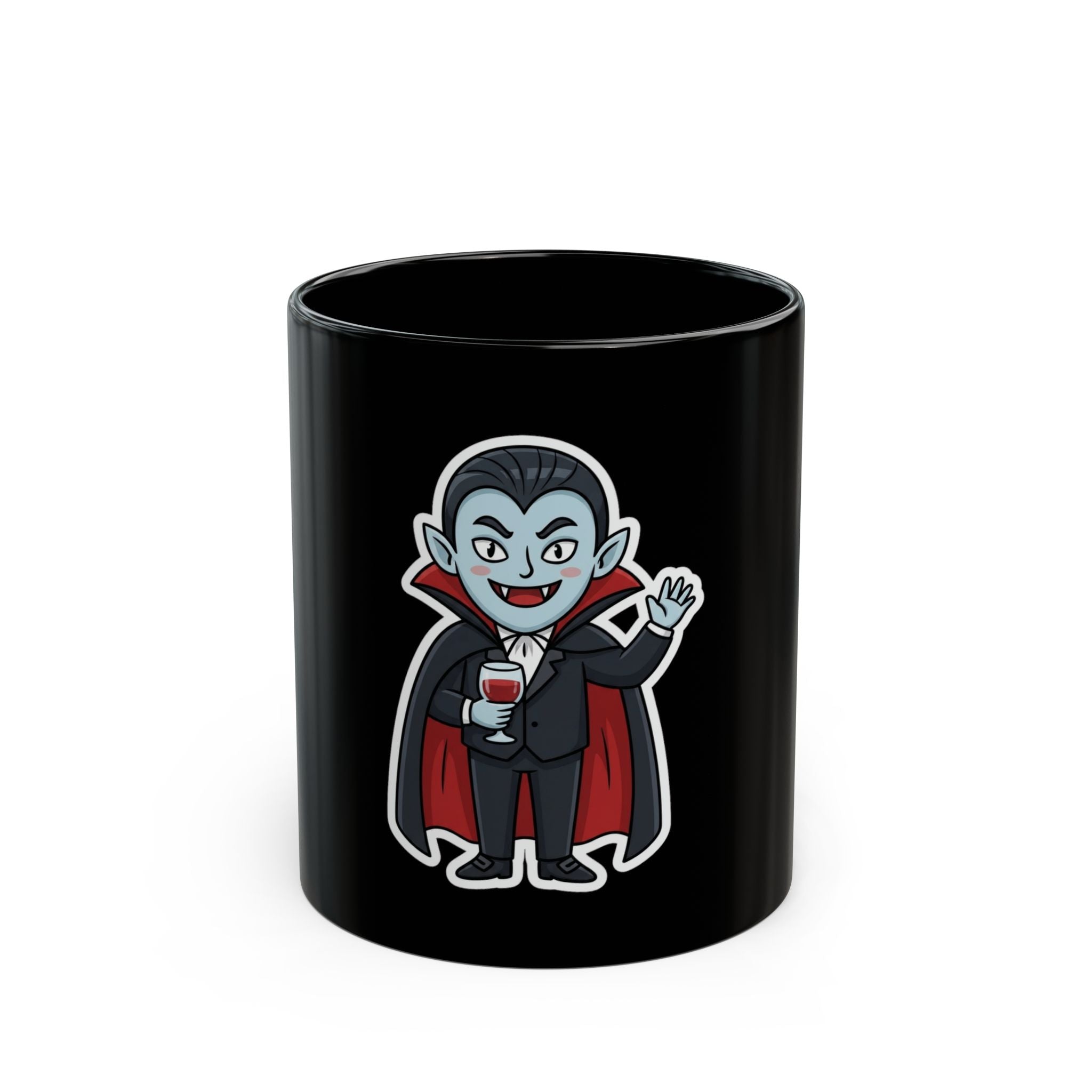 "Dracula" Black Ceramic Mug
