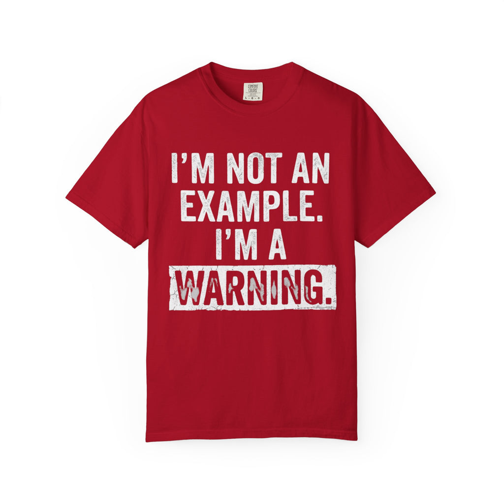 "I'm Not An Example" Unisex Garment-Dyed Tee