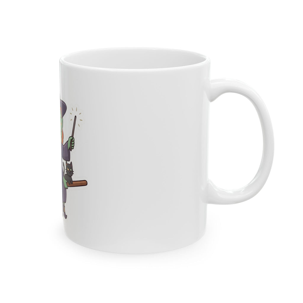 "Witch" White Ceramic Mug