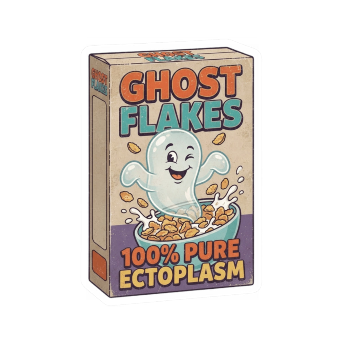 "Ghost Flakes" Sticker — Main