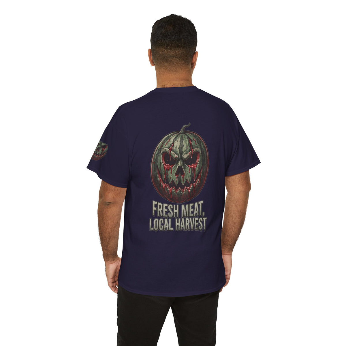 Color: Blackberry | Fresh Meat, Local Harvest Premium Graphic Tee