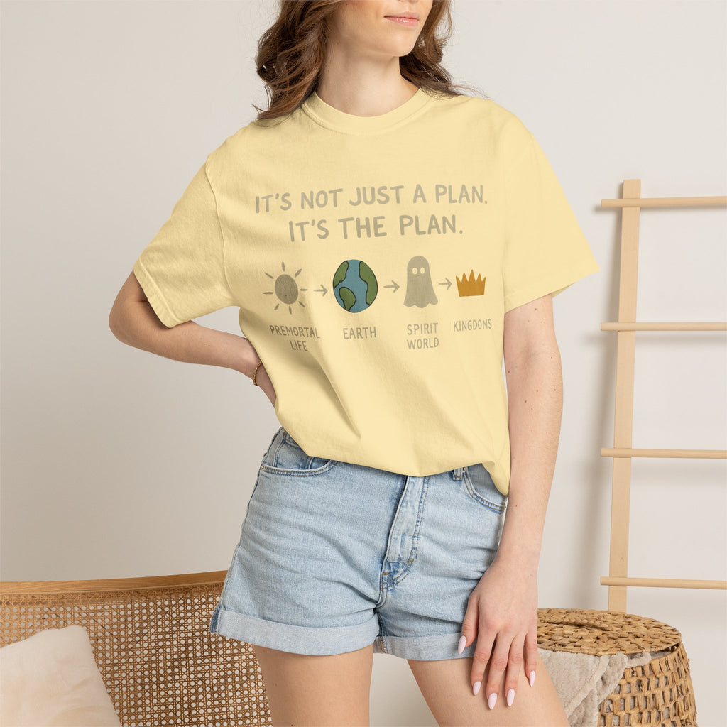 "It's The Plan" Unisex Garment-Dyed T-shirt