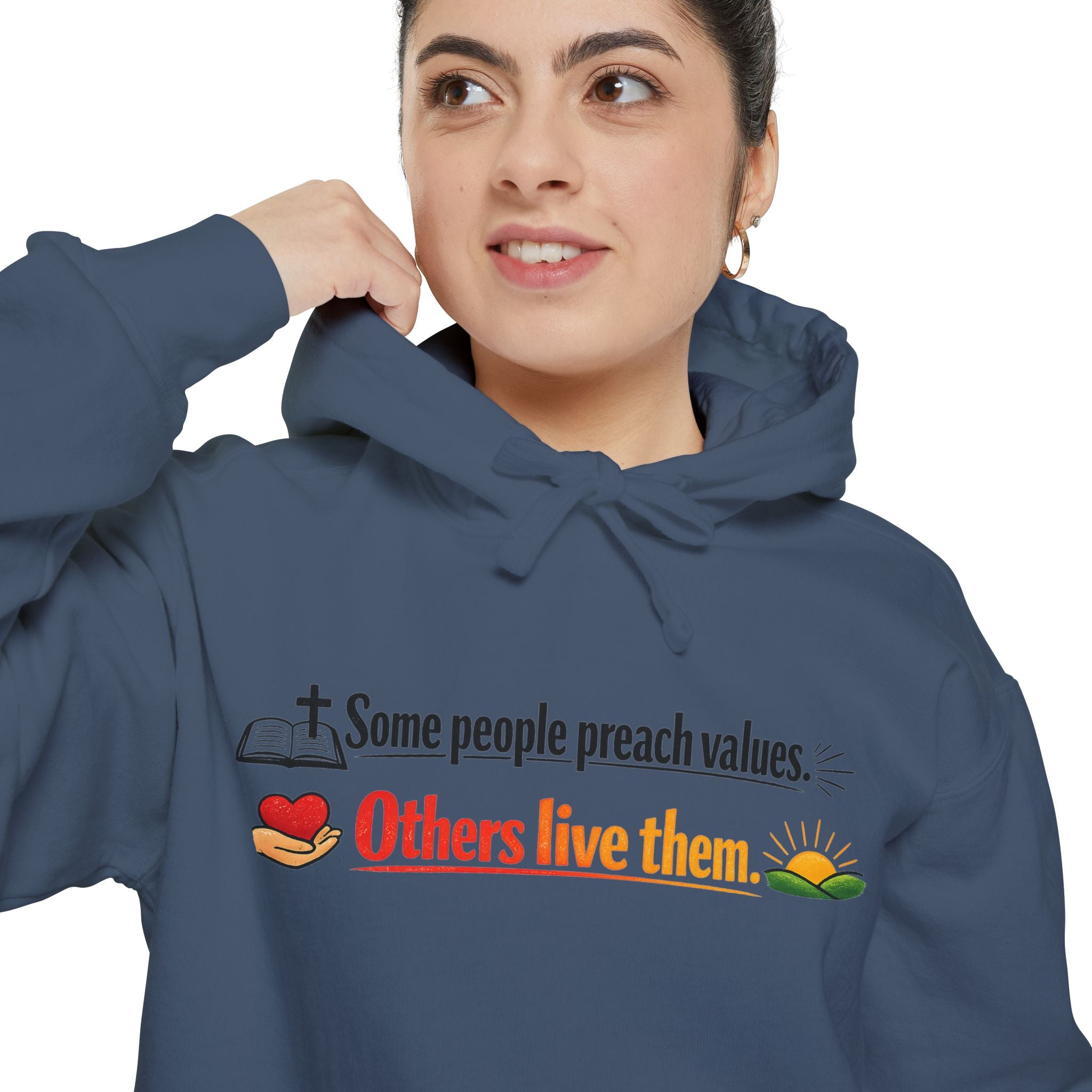 Actually Live It | Garment-Dyed Hoodie — AttitudeShirts