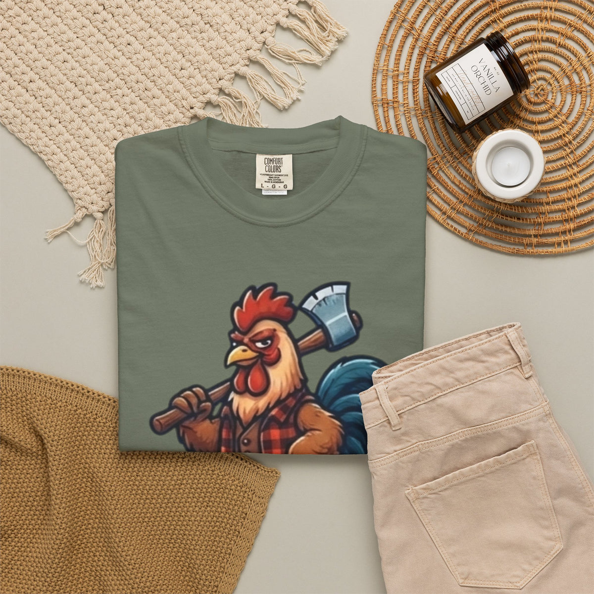 "Looking For A Little Peck" Unisex Garment-Dyed Tee