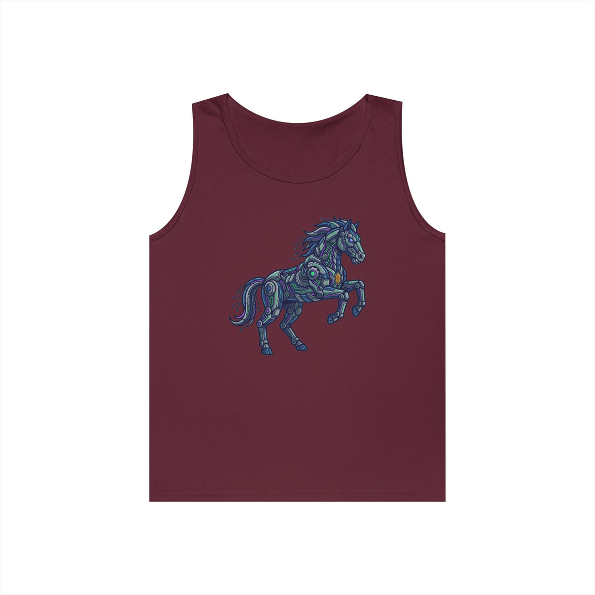 Color: Maroon | Cyber Mustang Tank Top