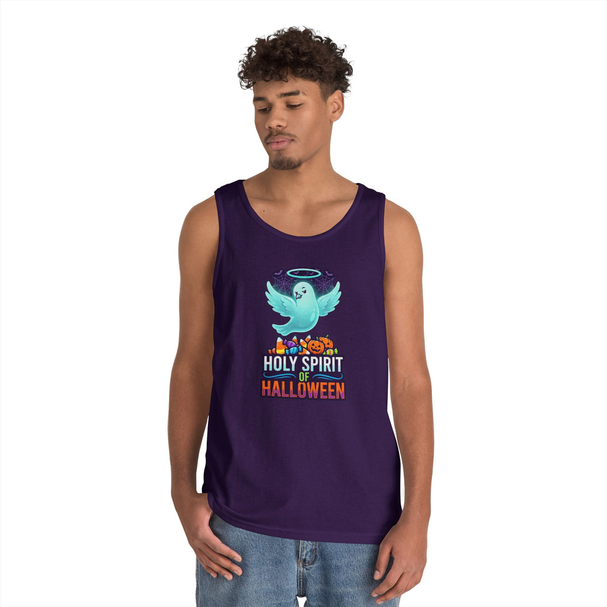 Color: Purple | Holy Spirit of Halloween Tank Top