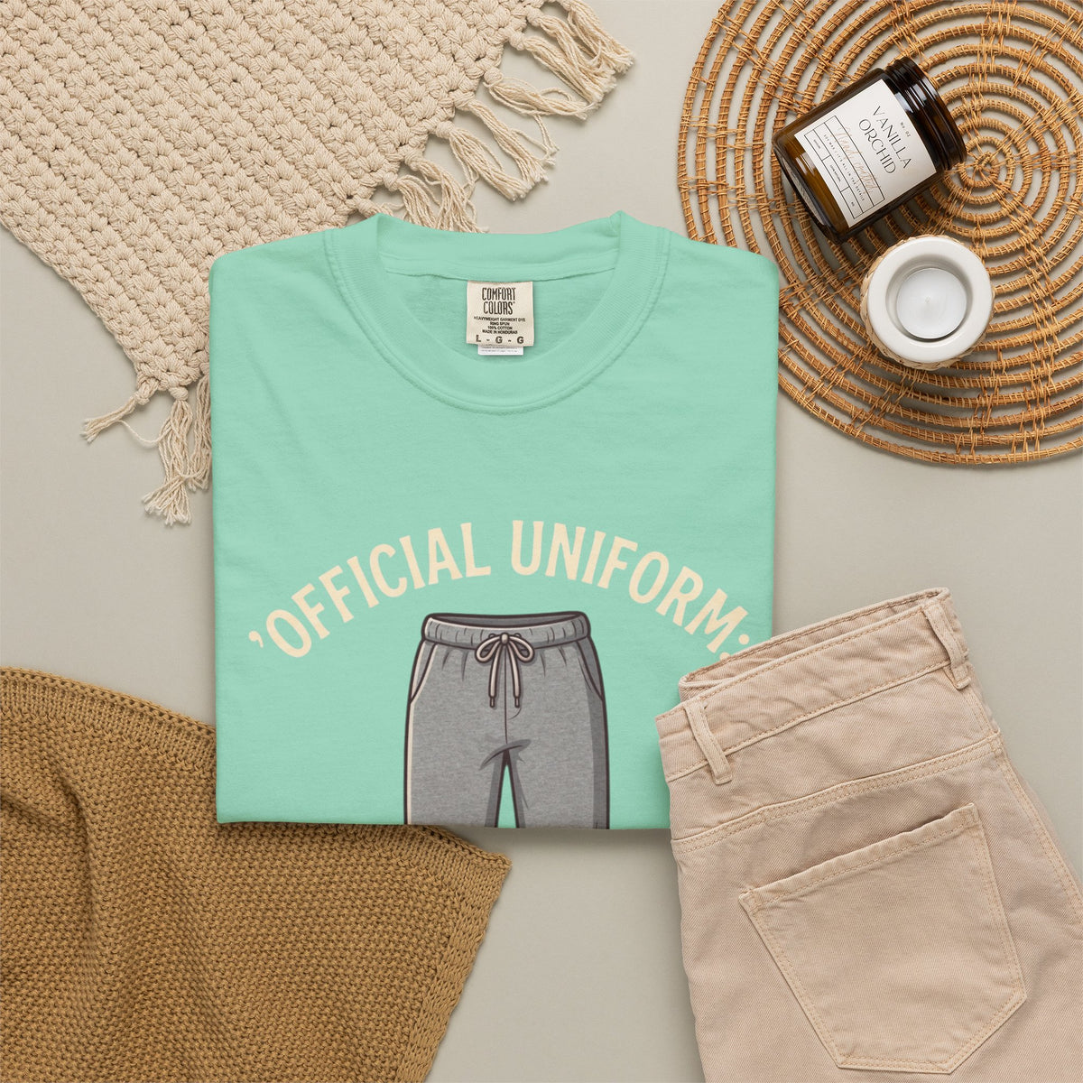"Offical Thanksgiving Uniform" Unisex Garment-Dyed Tee