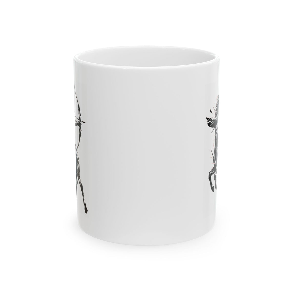 "Sagittarius The Archer Centaur" White Ceramic Mug — Graphic