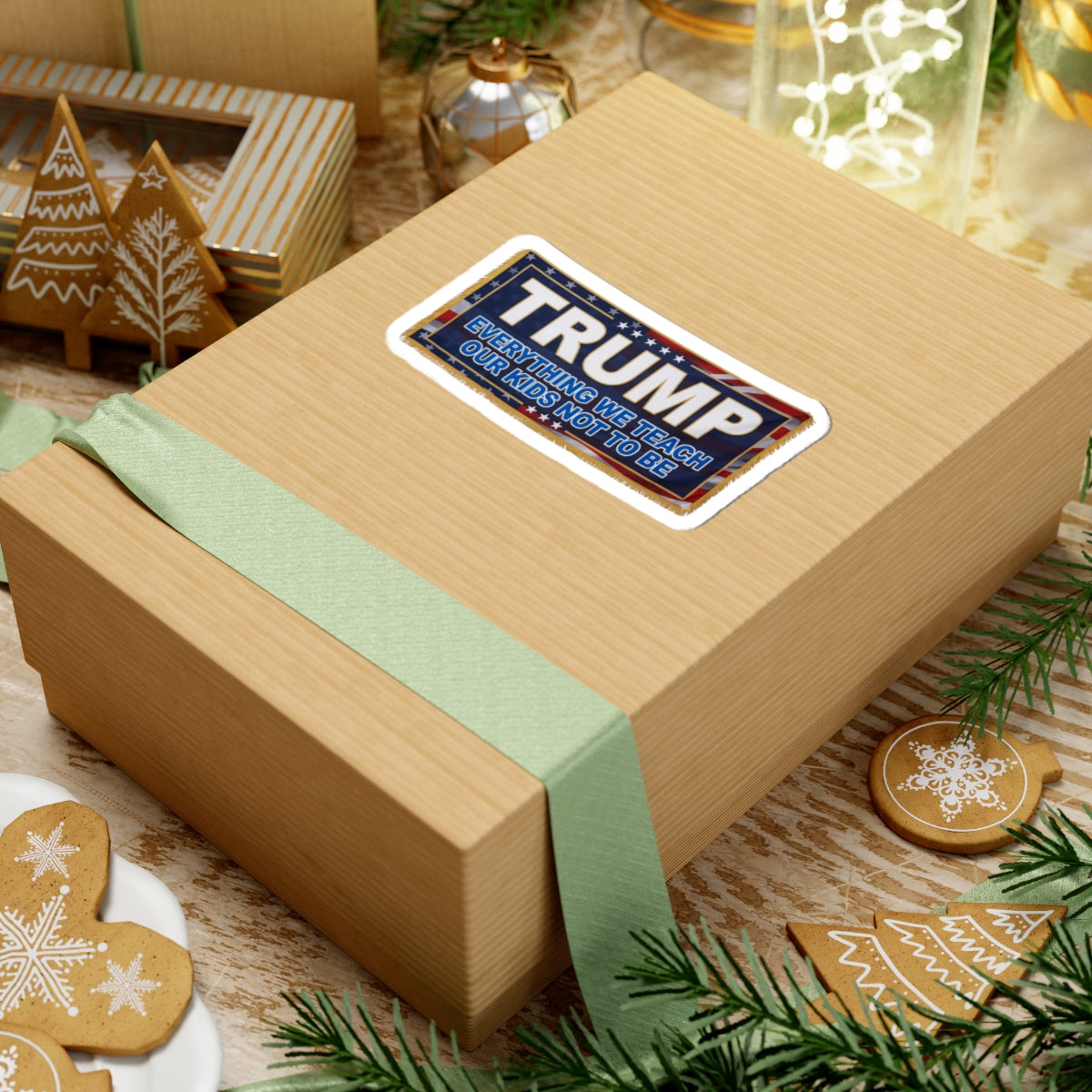 "Trump Teach Our Kids" Sticker — Main