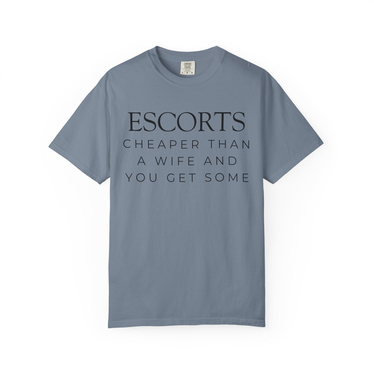 Color: Blue Jean | Escorts Unisex Garment-Dyed Tee