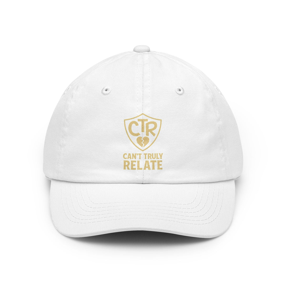 Color: White | CTR - Can't Truly Relate Dad Hat