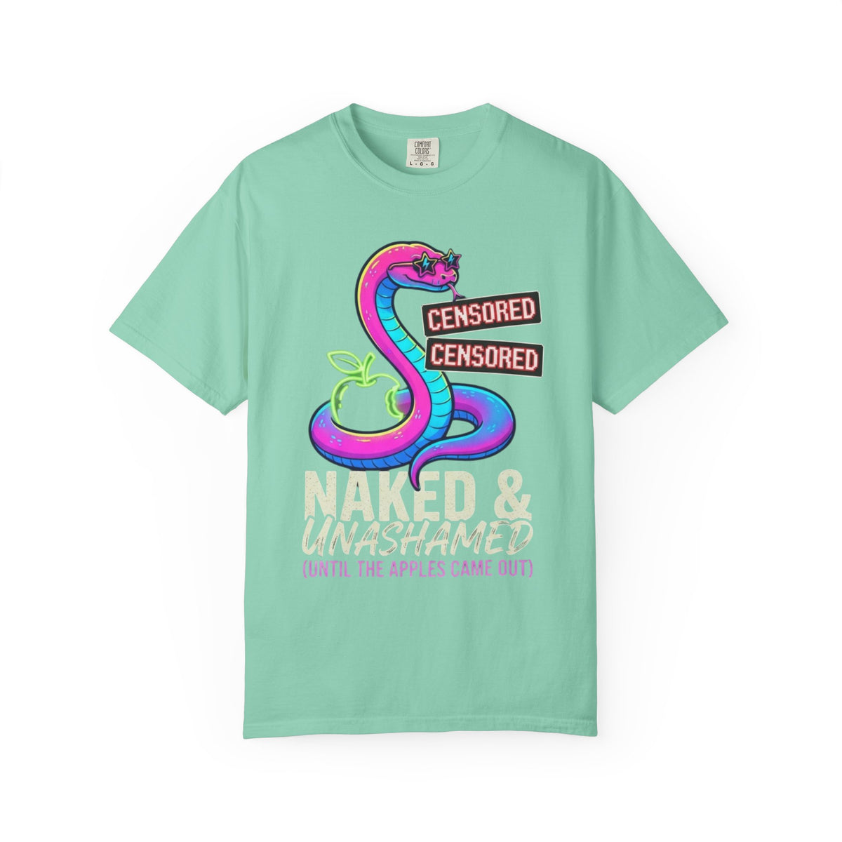 Color: Island Reef | Good Book Series Naked & Unashamed Unisex Garment-Dyed Tee