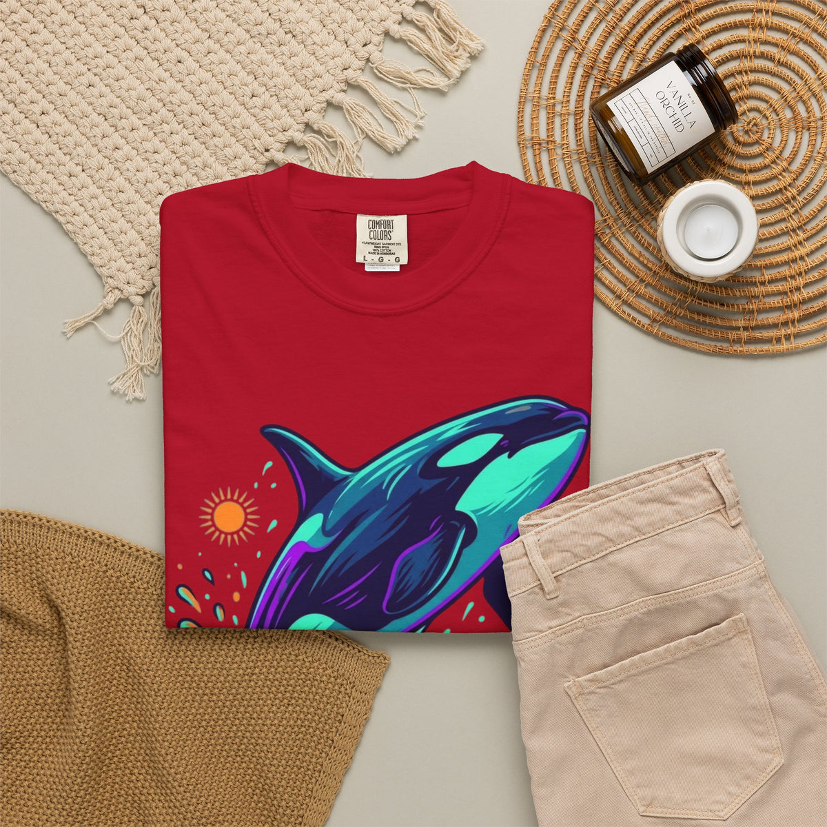 "Orca" Unisex Garment-Dyed Tee