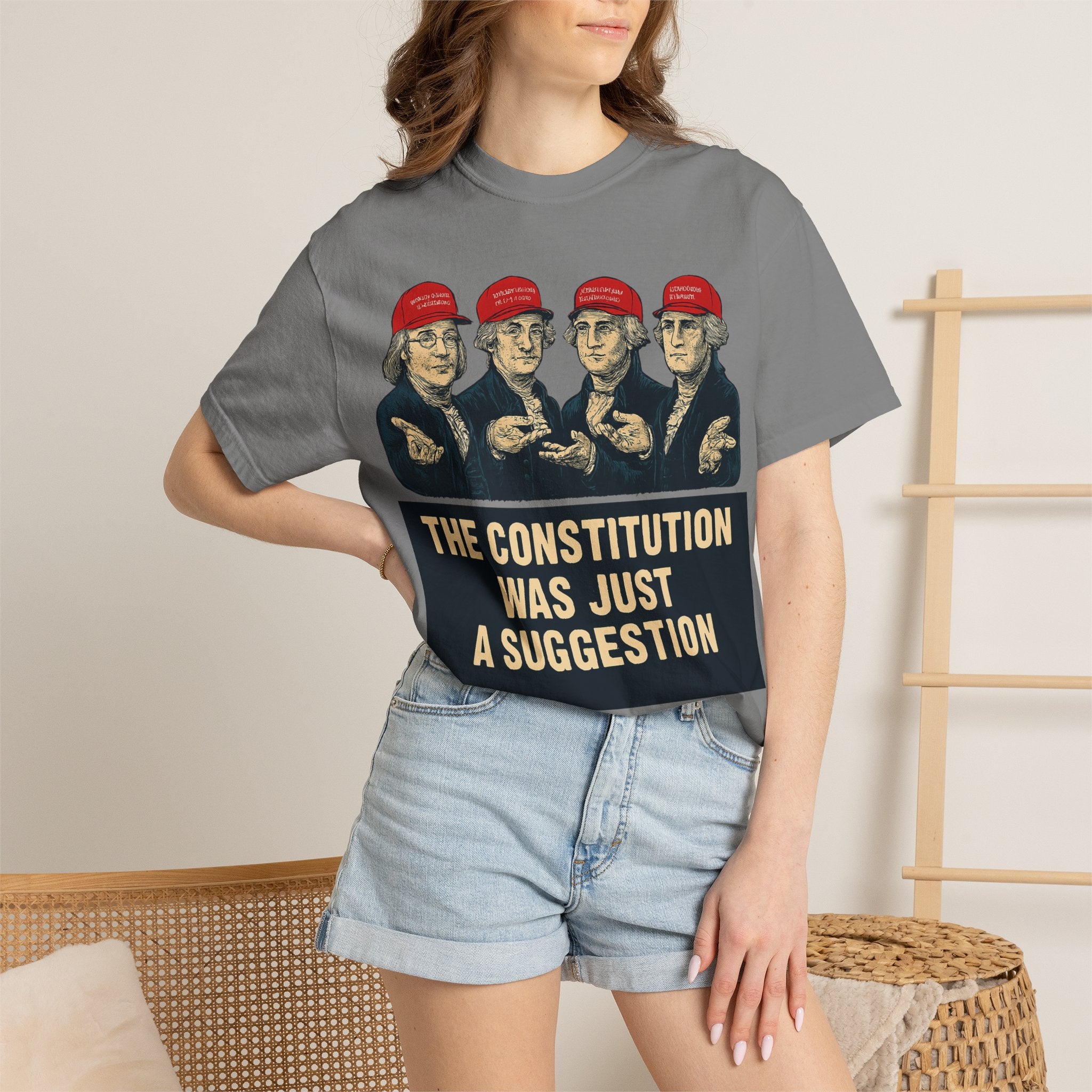 "The Constitution Was Just a Suggestion" Unisex Garment-Dyed T-shirt